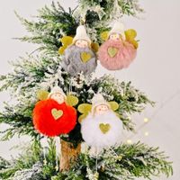 Christmas Decorations Product Decoration Golden Wings Little Bells Angel Girl Tree Pendant Scene DecorationChristmas
