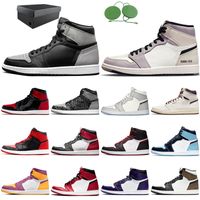 2022 basketball shoes 1 men women 1s high Spider Man Turbo Green Patent Bred Rebellionaire Obsidian Chicago Sail Shadow outdoor sneakers with box 7-13
