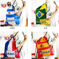 Francia Espana Brasile Argentina Team di calcio Bagna per coregne 2022 Qatar World Cup Top Team Fans Props Gift Kid Cartoon Backpacks Backpacks Sports Duffle T82Lak8