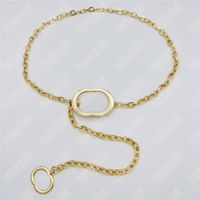 Chain Belt Designer Chains Womens Waistband Fashion Designer Golden Belts Brand Letters Luxury Waist Metal Girdle Accessories Waistband
