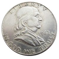 US 1962PD Франклин пол доллара ремесло серебряная копия