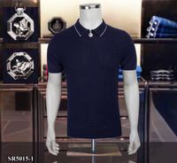 Мужская рубашка Polos Oechsli Silk Men 2022 Summer Fashion Elasticity Тонкая вышившая кнопка на молнии высококачественного большого размера 48-58men's