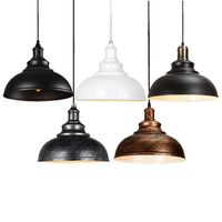 Pendant Lamps Vintage Lamp Black Iron E27 Bulb Amber Lights Rope Kitchen Hanging Home Indoor Lighting FixturesPendant