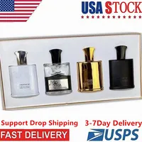 Creed 4 pièces parfum de parfum de parfum durable vaporisateur de parfum portable Classic Cologne Gentleman Perfumes