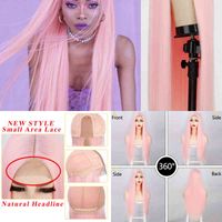 NXY I's a Wig Synthetic Long Straight Pink Coplay for Women Blonde Black Red Orange Middle Part 220622