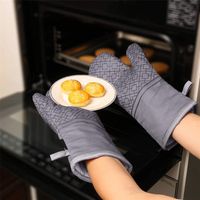 Guanti da forno guanti da forno a forno di telastri per cucina utensili da cucina parti di pentole ad alta resistenza al calore 500 gradi non slip 220511