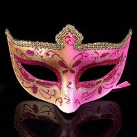 Cadılar Bayramı Taç Yüz Maskesi Venedik Yarı Yüzler Maske Kadın Dantel Masquerade Maskeleri Hallowmas Noel Kostüm Parti Malzemeleri BH7136 TYJ