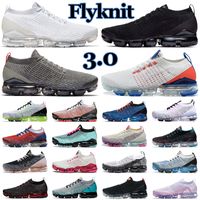 nike air vapormax 3.0 vapor max flyknit hombres mujeres zapatos para correr para hombre entrenadores zapatillas de deporte EE. UU. Triple negro South Beach al aire libre