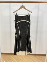 스커트 2022 여성 패션 섹시한 가방 엉덩이 Fishtail 긴 스커트 1108