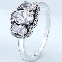 Estetiska smycken tre sten vintage designer pandora ringar för kvinnor män par finger ring set födelsedag valentin gåvor 190049235n