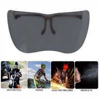 Outdoor Eyewear Multi übergroße Fahrrad Sonnenbrille Unisex übertrieben Visor Wrap Schild Acryl große Glas halbe Gesichts Guar Sicherheit Brille