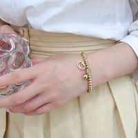 Novo estilo pulseiras femininas pulseira de punho de punho de punho de punho jóias de jóias 18k marinhos de aço inoxidável amantes de casamento banglles por atacado l066
