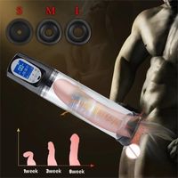 Vacú de la bomba de pene eléctrico para hombres de chupación de hombres USB Erección automática Erección Masturbator Sex Toys 220704