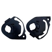 Capacetes de motocicleta 2PCS Base de lente de capacete, peças Placa lateral Montagens de viseira para FF800 FF353 800 328 320