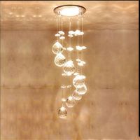 Mini modern pendant lamp Crystal LED Chandelier Ceiling Hang...