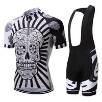 Skull Cycling Jersey Pro Cycling Vêtements ROPA CICLISMO HOMMES CHIDE CHEPLE CHORD COURT