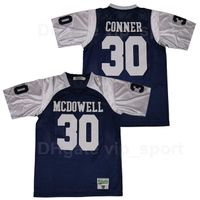 Chen37 McDowell Trojans High School 30 James Conner Football Jersey Navy Blue Team Color Sport Pure Cotton Stitched Breathable Men Top Quality