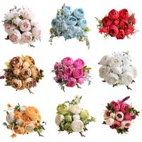 Decorative Flowers & Wreaths Artificial Flower Vintage Peony...