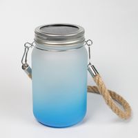 wholesale !!! 15 oz Sublimation LED Mason Jar Gradient Tumbl...