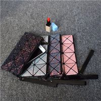 Fashion star flash cosmetic bag small portable Korean version simple Ringer mobile phone bag cosmetic bag in hand235f