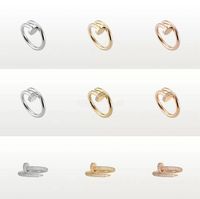 Accesorios de moda nunca Fade Diseñador Ring Nail Jewelry Rings Midi Midi Anillos para mujeres Titanium Acero Aleación Proceso de oro chapado en oro