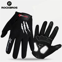 ROCKBROS Bike Bicycle Gloves Full Finger Bike Bicycle MTB Gloves Touch Screen Gel Padded Breathable Shockproof For Men Women277a
