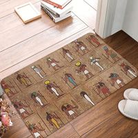 Tappeti antichi civiltà egiziana poremat moderna bagno moderno pavimento tappeto tappeto tappeto arte anti-slip tappetino da bagno africano