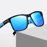 Óculos de sol Fashion Sports 5 lentes coloridas TR90 Espelho polarizado quadrado personalizado fez miopia menos lente de prescrição -1 a -6sunglasses