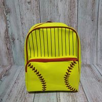 Bolsas de la escuela de softbol 25 piezas de lote US Warehouse Lace Baseball Canvas Laptop Laptop mochila para mujeres ni￱as ni￱as dobles correas de libro DOM1946