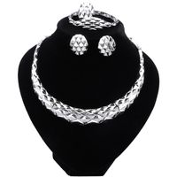 Ювелирные изделия из золотого серебряного цвета в Дубае для женщин бразильский оригинальный модный ожерелье для ожерелья