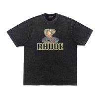 Дизайнер Руд Футболка вымыта Do Old Eagle Tees Мужчины Женщины высококачественная повседневная уличная футболка Высококачественное 001