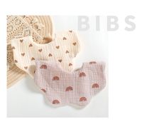 Baby Dribs 360 stopnia Rotacja 6 warstw Bawełniana przędza płatka niemowlę dzieci bandana tkanina miękka noworodka