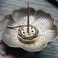 Koku lambaları Alaşım 3,7 inç büyük tütsü tutucu lotus çubuk brülör ve kül yakalayıcı ile koni brülörleri