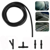 Car Cleaning Tools Quality Durable Hose Black Nozzle Pump Washer ABS Plastic Rubber Spray Wiper With ConnectorCar