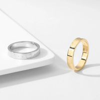 Bandringe Brief G Gujia Homme Model Frau Diamant Moissanite Engagement Original Verpackung Titanium Stahl Paare Ring einfaches Mode Geschenk