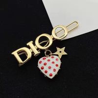 14% OFF jewelry The New di letter pendant red strawberry love Star hollowed out lovely sweetheart Valentine's Day gift hairpin