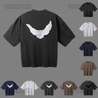 Дизайнер Kanyes Classic Wests футболка Три вечеринка совместно мирный голубь