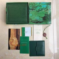2PCS Luxus Mast Selling hochwertiger Green Watch Original Box Card Holzkästen für ewige 11660 116610Cosmograph Uhren225i