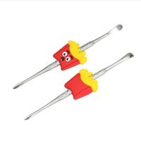 4.8 Inches Wax Carving Tool Smoking Accessories Stainless Steel Titanium Nail Dabber Spoon Concentrate Cleaning Tools 100 Pcs lot