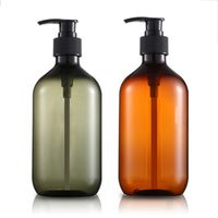500 ml de desinfetante vazio loção para pet broames de garrafa de garrafa de garrafa de pressão de pressão do corpo de xampu de shampoo recipiente de xampu de xampu 6pcs