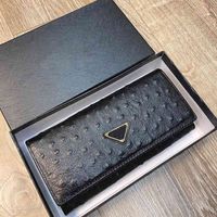 Herrendesigner Luxus -Brieftaschen Strauß Getreide Kuhläden klassische Verarbeitung mit ausgezeichnetem Verschleiß Widerstand und Handgefühl