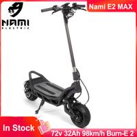 원래 Nami Burn E 2 Max Electric Scooter Dual Motor 8400W 스쿠터 NFC 잠금 72V 32AH 40AH 배터리 오프로드 E- 스쿠터 접이식 유압 조절 식 서스펜션