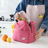Bolsas frescas mais frias de nylon impermeabilizadas com zíper portátil térmico oxford lanchings para mulheres convenientes caixa de alimentos