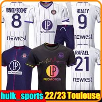 Toulouse FC Soccer Jerseys 2022 2023 Maillot de Foot Healey Dejaegere Ado Spierings Diakite Costa Sanna Rafael 22/23 Hombres Kits Kits Sock Full Sets Football Wishs