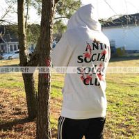 Anti Social Club Cherry Blossom Butterfly Peach Blossom Thin Hoodie Assc for Men and Women