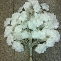 Dekoracyjne kwiaty wieńce powietrza ekspresowe szybka dostawa biała rekwizyty ślubne scena dekoracja dekoracja kwiat sztuczny ginkgo biloba
