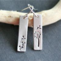 Dangle & Chandelier Flower Earrings Silver Color Botanical Dandelion For Women Female Drop Floral Jewelry Wholesale