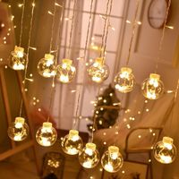 Strings Led Curtains Wishing Ball Stars Lighting Christmas Decoration Room Bedroom Layout Colored Lights Flashing String LightsLED StringsLE