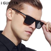 Iguetta الرجال النظارات الاستقطاب ساحة 2022 جودة عالية الشمسية الرجال الرجعية tr90 نظارات إطار العلامة التجارية الشمس UV400 IYJC254
