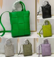 2022 Cassette Bolsan bolsas de diseñador Cassbody Bolsas para mujeres Intreccio Lether Mini Handbag Shoulse Purse Luxurious Fashion Cross Bolsos de cuerpo negro Bolso negro verde